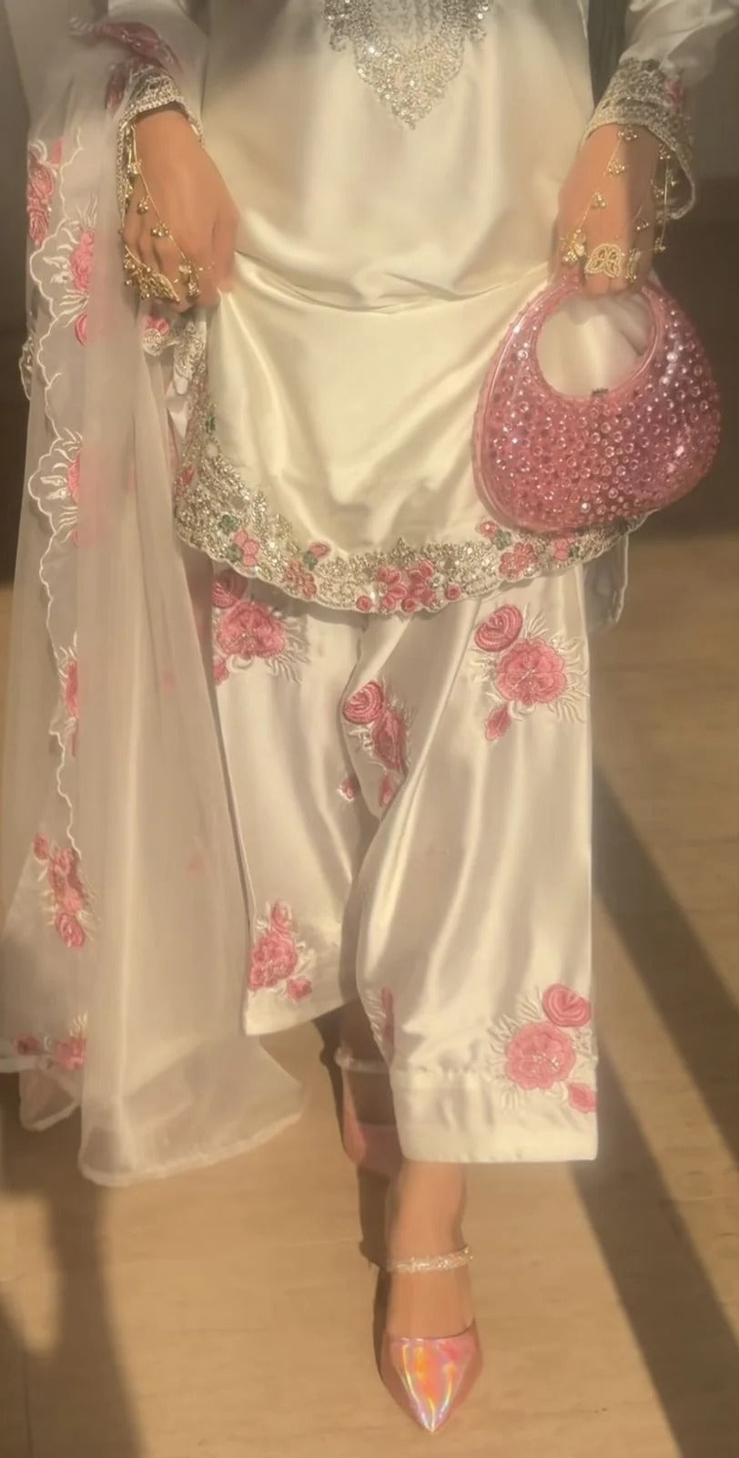 Japan Satin Silk suit With Dupatta